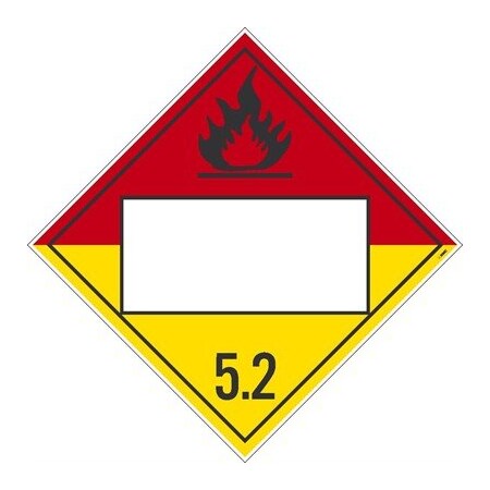 Nmc Organic Peroxide Blank 5.2 Red/Yellow, Pk100, DL18BUV100 DL18BUV100